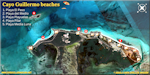 Cayo Guillermo beaches location